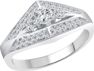 VIGHNAHARTA Alloy Cubic Zirconia Gold Plated Ring