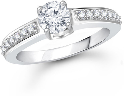 

Meenaz Alloy Cubic Zirconia Ring, White