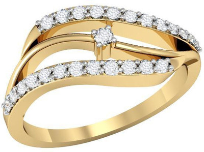 

Vachya Glory 18kt Diamond Yellow Gold ring(Yellow Gold Plated)