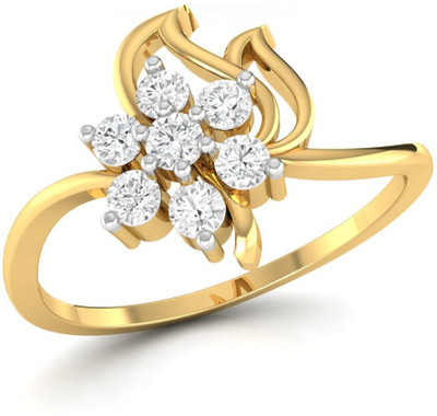 

Ciemme Sterling Silver Cubic Zirconia Gold-plated Plated Ring, Yellow