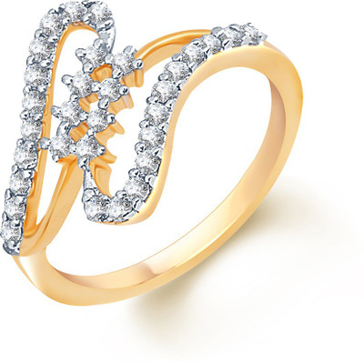 

Sukkhi Ravishing Alloy Cubic Zirconia Gold-plated, Rhodium Plated Ring, Gold;white