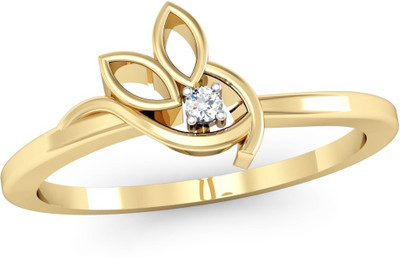 

Vachya Glory 14kt Diamond Yellow Gold ring(Yellow Gold Plated)