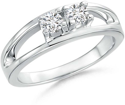 

Kiara Jewellery Silver Cubic Zirconia Rhodium Plated Ring