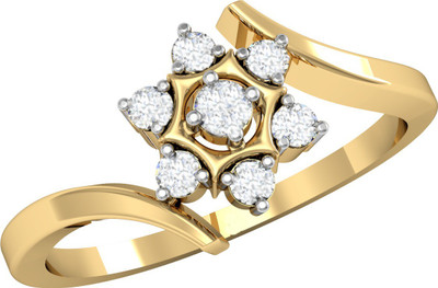 

Vachya Glory 14kt Diamond Yellow Gold ring(Yellow Gold Plated)