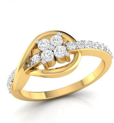

Ciemme Sterling Silver Cubic Zirconia Gold-plated Plated Ring, Yellow