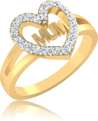 Forever Carat Love Mum Heart 14kt Yellow Gold ring