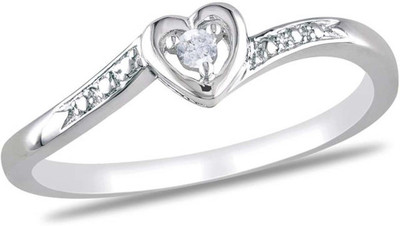

Kiara Jewellery Sterling Silver Swarovski Zirconia Rhodium Plated Ring, White