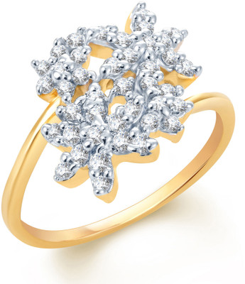 

Sukkhi Fine Alloy Cubic Zirconia Gold-plated, Rhodium Plated Ring, Gold;white