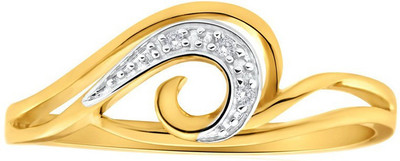 

Facetzinspire Real Gold Diamond Gold-plated Plated Ring, Gold;silver