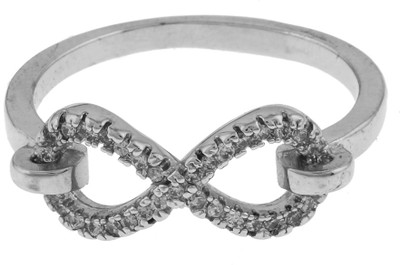 

Numaish Lovable Alloy Cubic Zirconia Platinum Plated Ring, Silver