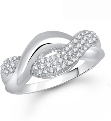 

Meenaz Alloy Cubic Zirconia Ring, White