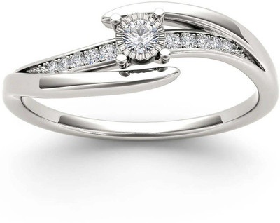 

Kiara Jewellery Silver Cubic Zirconia Rhodium Plated Ring