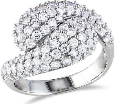 

Kiara Jewellery Pannu Sterling Silver Swarovski Zirconia Gold-plated Plated Ring