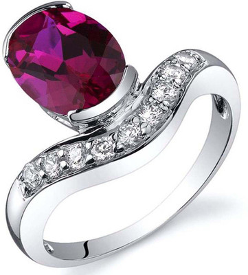 

Kiara Jewellery Sterling Silver Swarovski Zirconia Rhodium Plated Ring, White