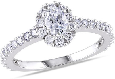

Kiara Jewellery Supriya Sterling Silver Swarovski Zirconia Gold-plated Plated Ring