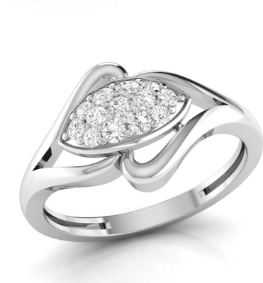 

Ciemme 0.36Ct.Exclusive Fashionable Engagement and Everyday wear Silver ring for Women Sterling Silver Cubic Zirconia Gold-plated Plated Ring, White