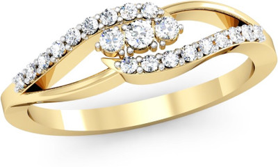 

Vachya Glory 14kt Diamond Yellow Gold ring(Yellow Gold Plated)