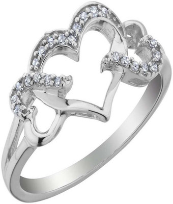 

Kiara Jewellery Sterling Silver Swarovski Zirconia Ring, White