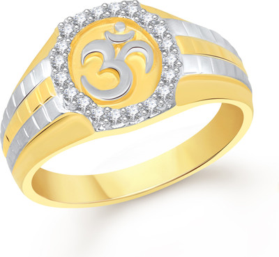 

VK Jewels Tejaswi Om Alloy Cubic Zirconia Gold-plated Plated Ring