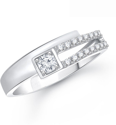 

Meenaz Alloy Cubic Zirconia Ring, White