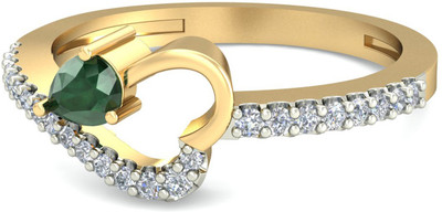 

PC Jeweller The Johanna 18kt Diamond, Emerald Yellow Gold ring