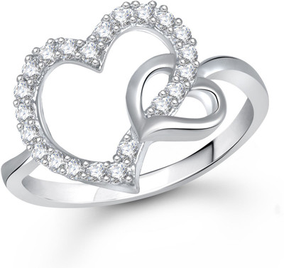 

Meenaz Alloy Cubic Zirconia Ring, White