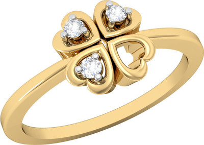 

Vachya Glory 14kt Diamond Yellow Gold ring(Yellow Gold Plated)