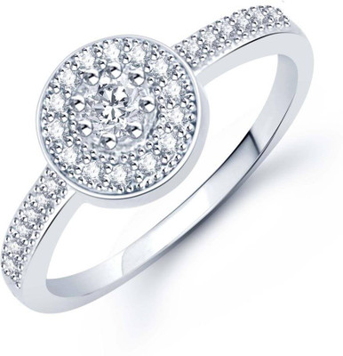 

Sukkhi Alloy Cubic Zirconia Rhodium Plated Ring, White