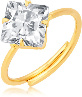 

Sukkhi Fascinating Gold Plated Alloy Cubic Zirconia Gold-plated Plated Ring