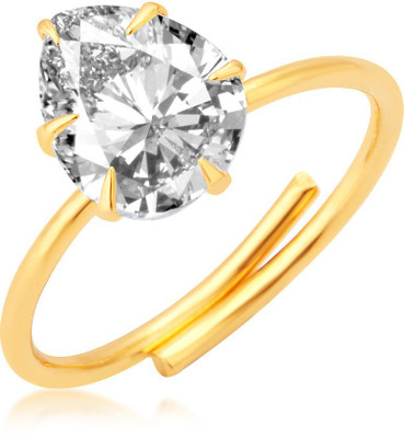 

Sukkhi Modern Gold Plated Alloy Cubic Zirconia Gold-plated Plated Ring