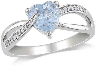 

Kiara Jewellery Sterling Silver Swarovski Zirconia Rhodium Plated Ring, White