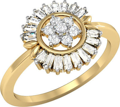 

Vachya Glory 14kt Diamond Yellow Gold ring(Yellow Gold Plated)