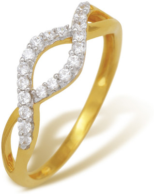5% OFF on Ishtaa 18kt Cubic Zirconia Yellow Gold ring