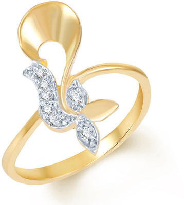 

Sukkhi Beguilling Alloy Cubic Zirconia Gold-plated, Rhodium Plated Ring, Gold;white