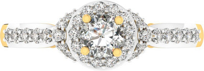 

Kiara Jewellery Geeta Sterling Silver Swarovski Zirconia Ring, Yellow