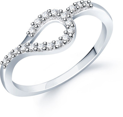 

Sukkhi Alluring Alloy Cubic Zirconia Rhodium Plated Ring, White