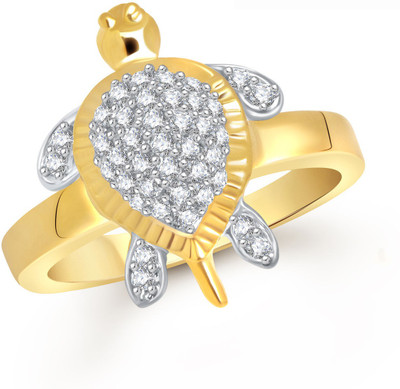 

Meenaz Alloy Cubic Zirconia Ring, Gold