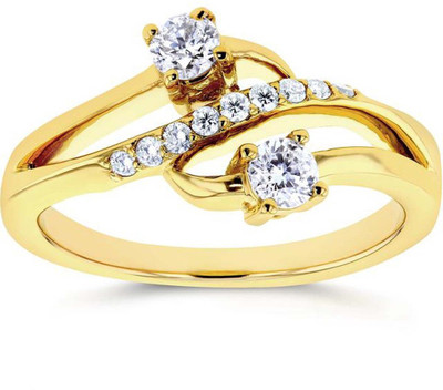 

Kiara Jewellery Sterling Silver Swarovski Zirconia Rhodium Plated Ring, White
