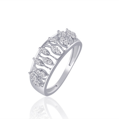 86% OFF on VK Jewels Friendship Shaped for Women and Girls Alloy Cubic Zirconia Rhodium Plated Ring