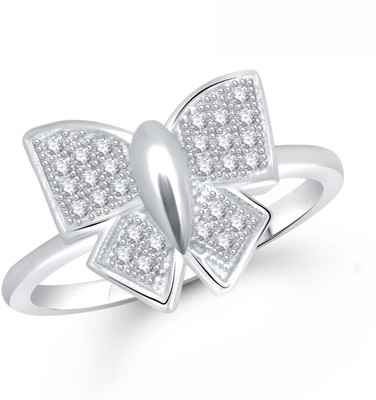 

Meenaz Alloy Cubic Zirconia Ring, White