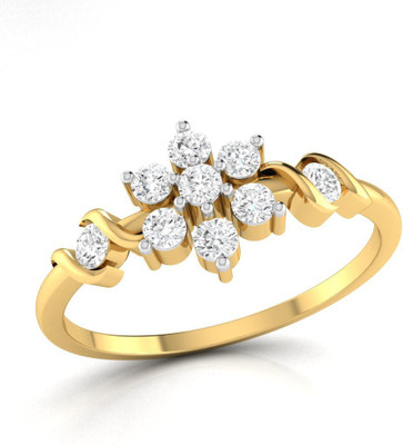 

Ciemme Sterling Silver Cubic Zirconia Gold-plated Plated Ring, Yellow