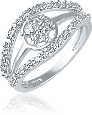 41% OFF on Mahi Cluster Shine Alloy Cubic Zirconia Rhodium Plated Ring