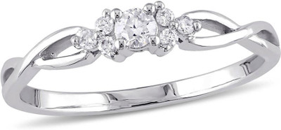 

Kiara Jewellery Silver Cubic Zirconia Rhodium Plated Ring