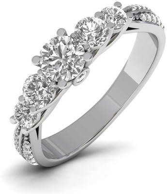 

ICR Jewels Sterling Silver Cubic Zirconia Sterling Silver Plated Ring
