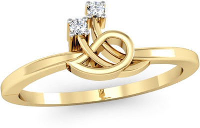 

Vachya Glory 14kt Diamond Yellow Gold ring(Yellow Gold Plated)