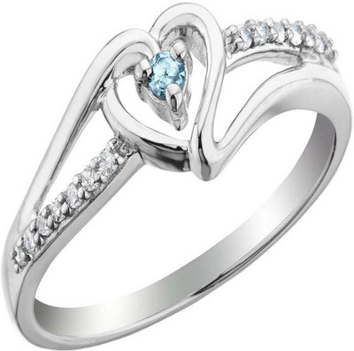 

Kiara Jewellery Sterling Silver Swarovski Zirconia Ring, White