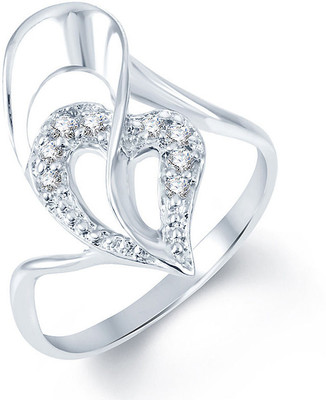 

Sukkhi Glimmery Alloy Cubic Zirconia Rhodium Plated Ring, White
