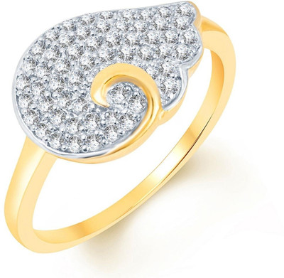 

Sukkhi Glistening Alloy Cubic Zirconia Gold-plated, Rhodium Plated Ring, Gold;white