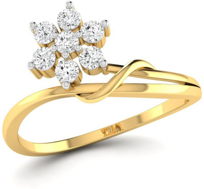 

Ciemme Sterling Silver Cubic Zirconia Gold-plated Plated Ring, Yellow