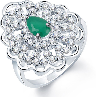 

Sukkhi Enchanting Alloy Cubic Zirconia Rhodium Plated Ring, White